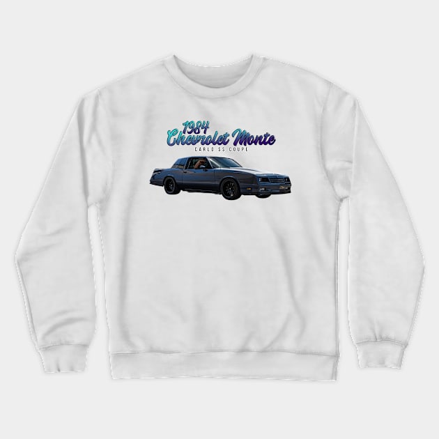 1984 Chevrolet Monte Carlo SS Coupe Crewneck Sweatshirt by Gestalt Imagery